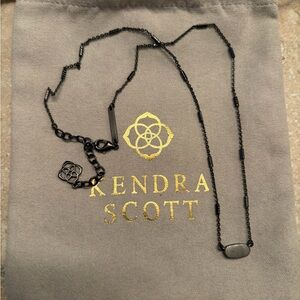 Kendra Scott Gunmetal Necklace